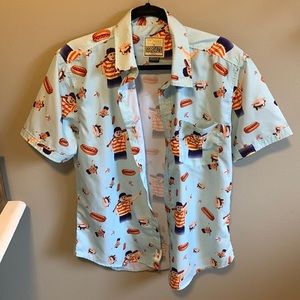 Sandlot x Roosevelts Button Down Short Sleeve Shirt